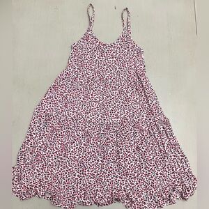 Tucker + Tate Red and Blue Floral Dress - size medium 10/12 - like new